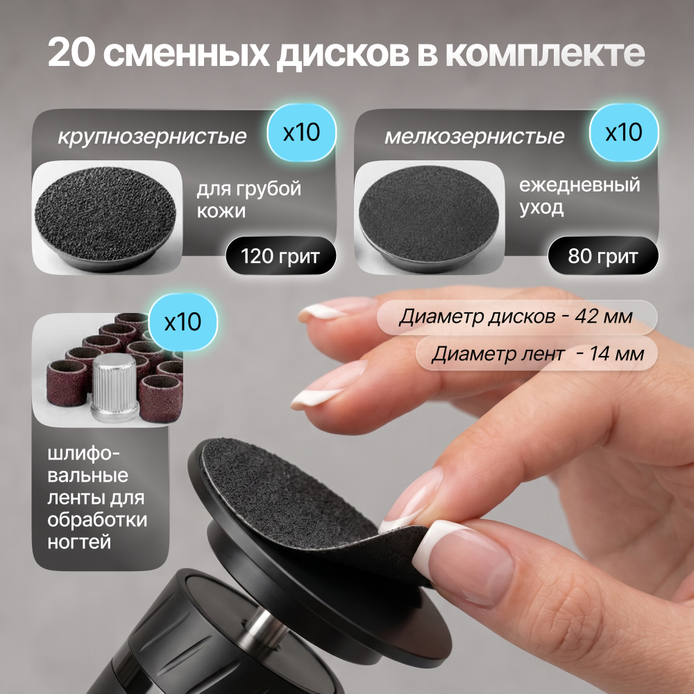 Пилка для пяток электрическая Doctor Comfort MC-4 PRO