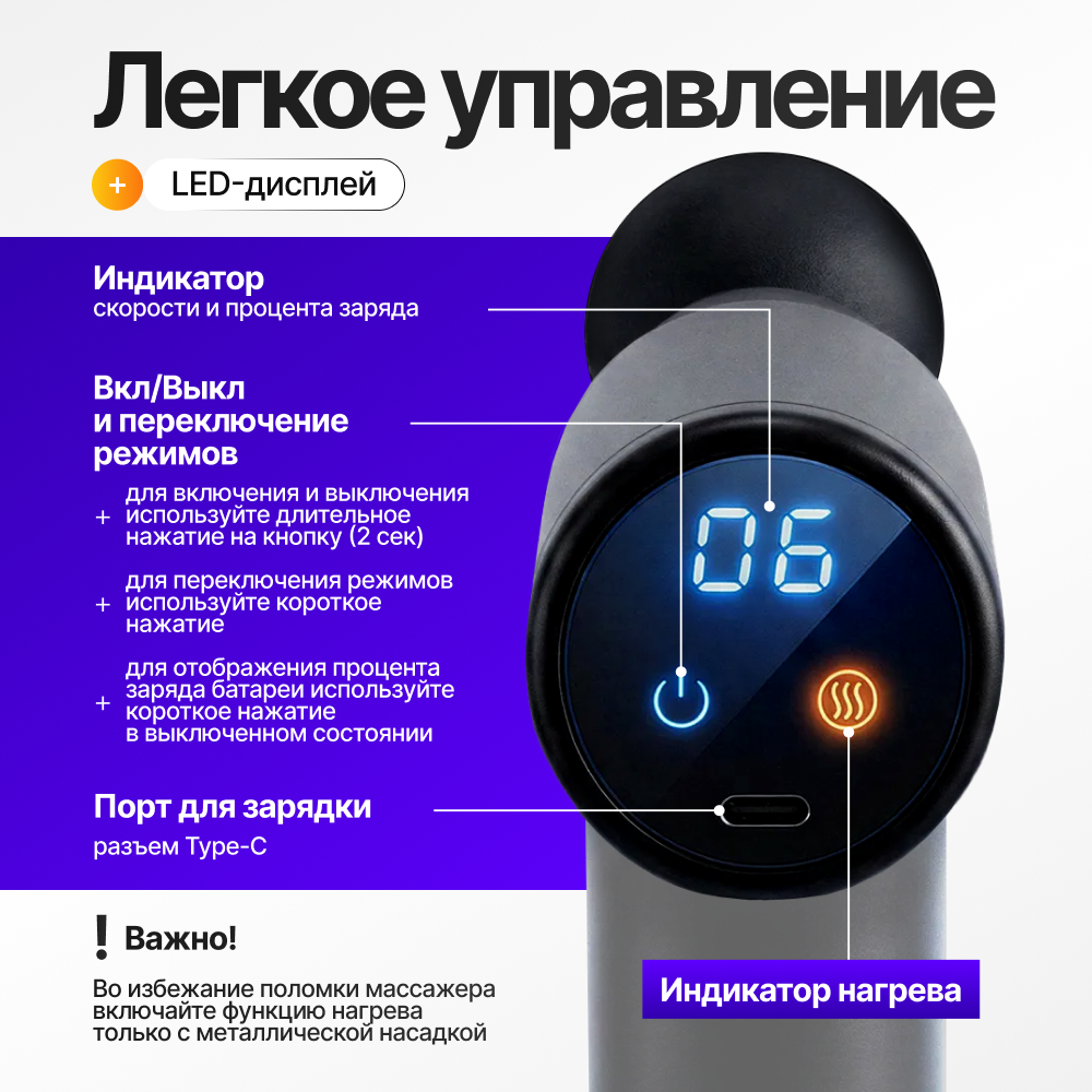 Перкуссионный массажер Doctor Comfort CL-4 SE