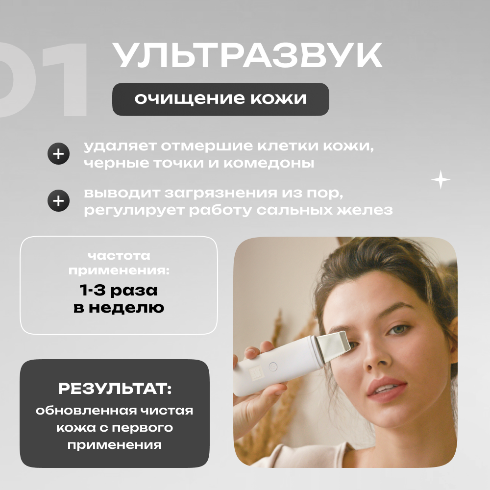 Ультразвуковая чистка лица Doctor Comfort US-2 TRIO